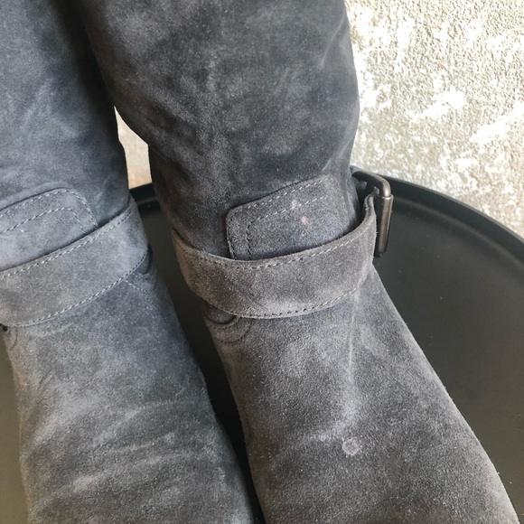 Prada sport knee-high suede moto boots - Picture 5 of 10